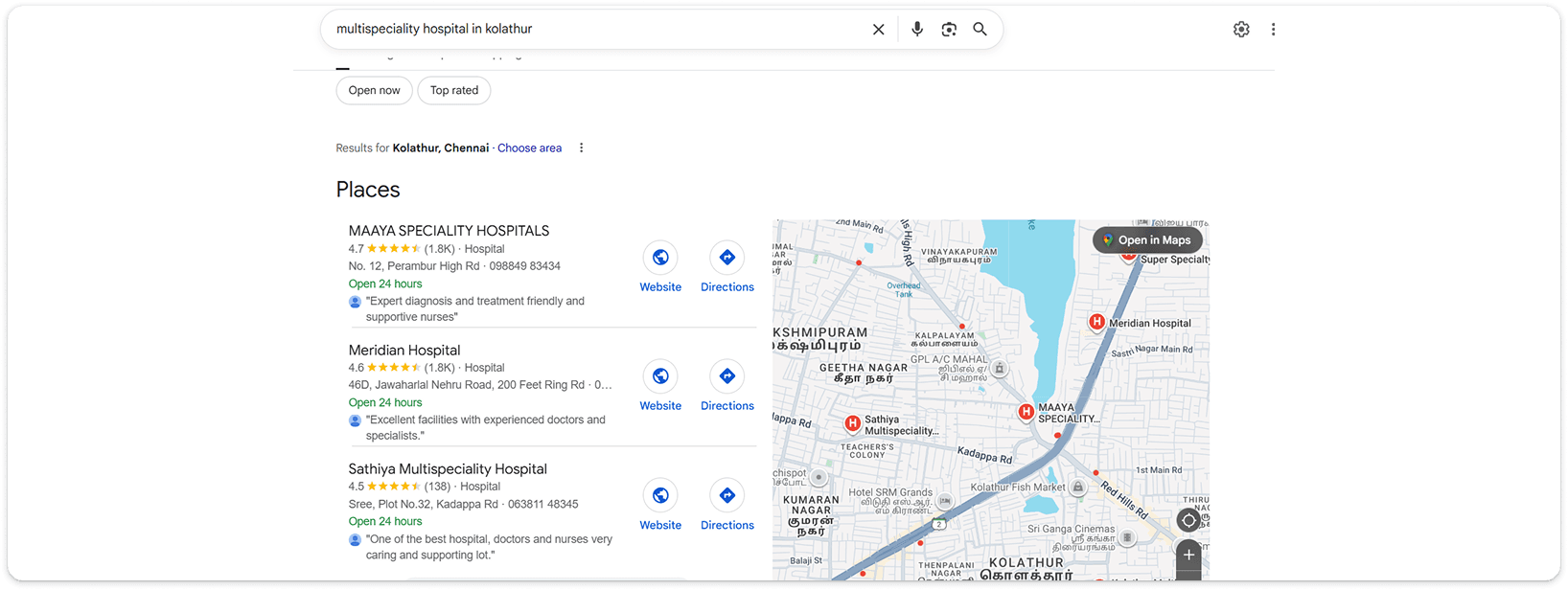 Local search visibility