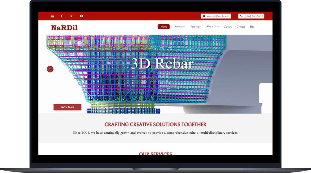 UX and website development improvement placeholder