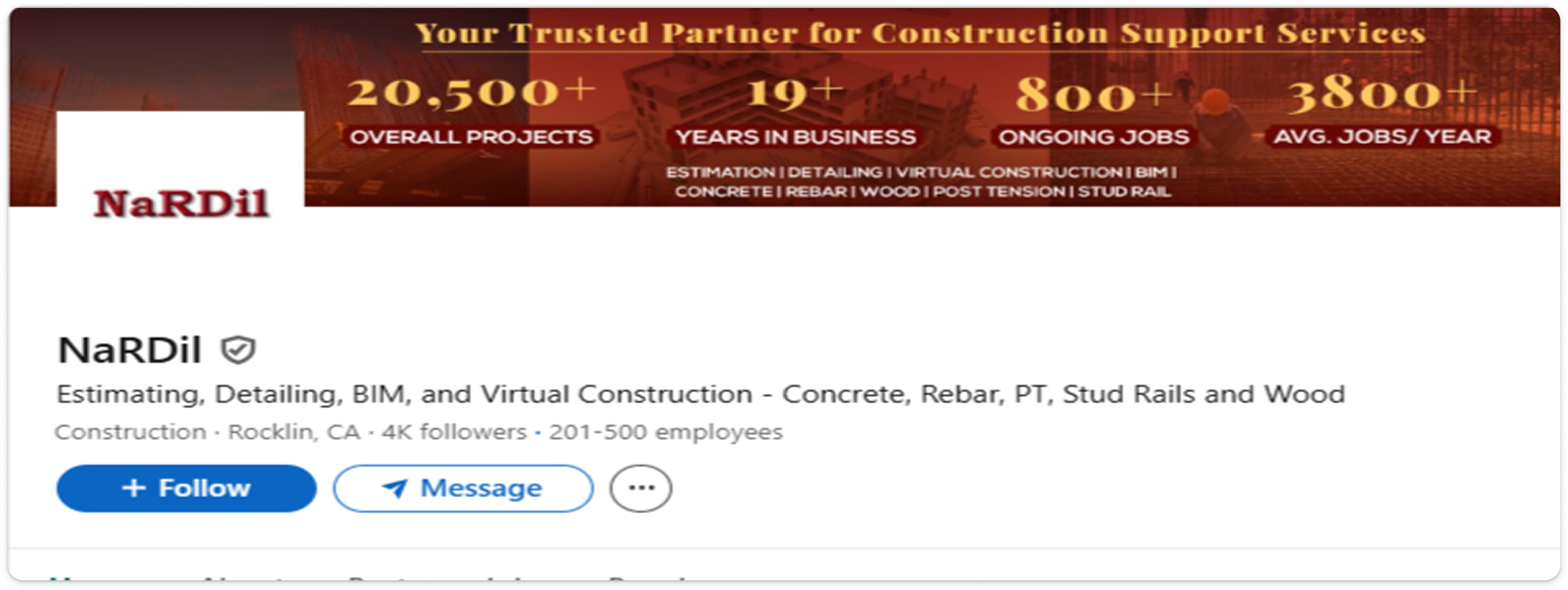 LinkedIn profile placeholder